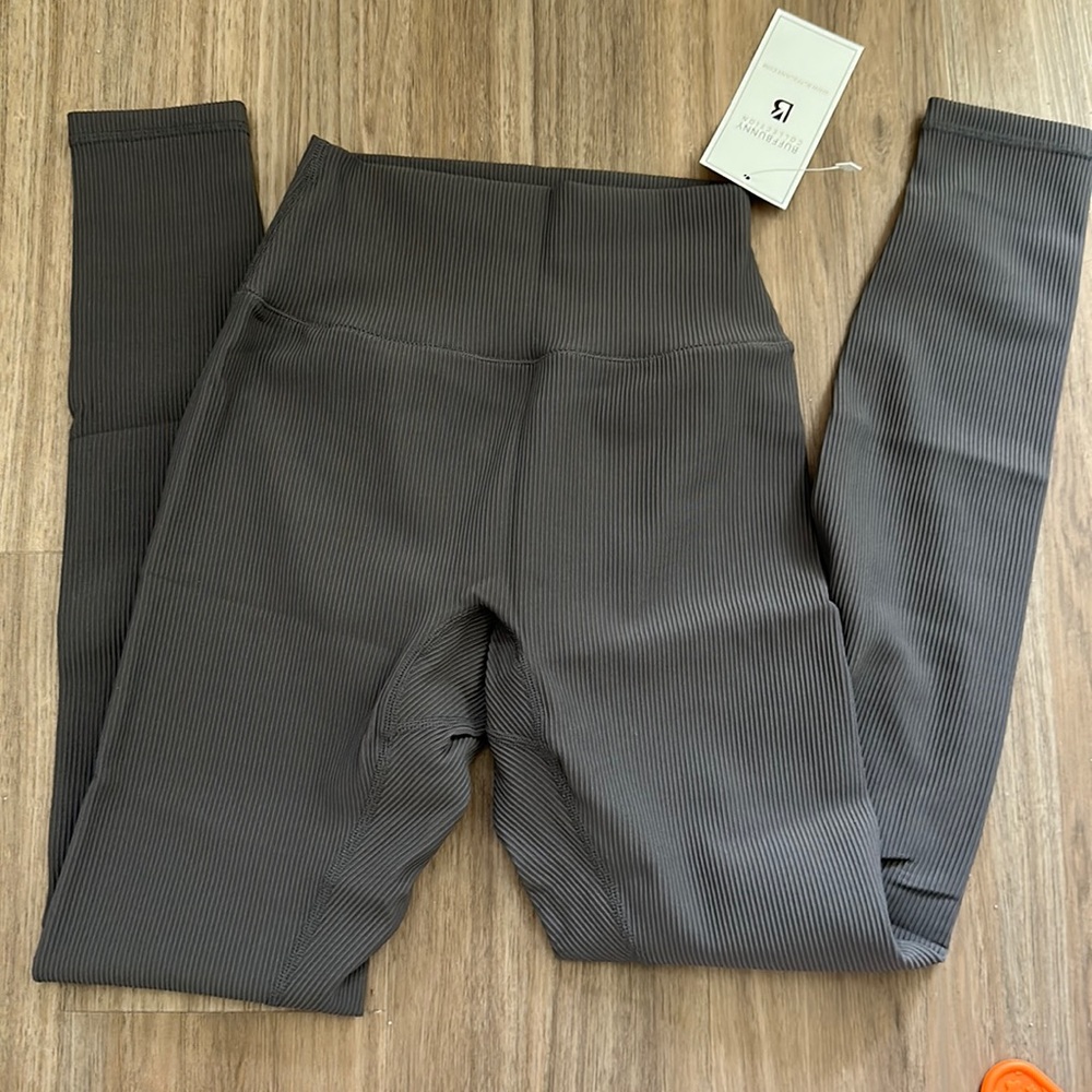 Buffbunny Material Girl Ribbed Legging Dark Gray